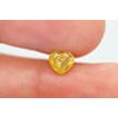 Loose Heart Diamond Fancy Yellow 0.83 Carat VS2