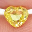 Loose Heart Diamond Fancy Yellow 0.83 Carat VS2