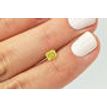 Loose Radiant Cut Fancy Yellow Natural Diamond 0.69 Carat VS2 4.94X4.03 MM