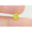 Emerald Shape Diamond Fancy Yellow Color 1.01 Carat VS1 Certified