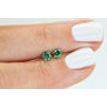 Round Diamond Pair Fancy Green Color SI1 0.50 TCW