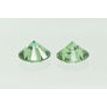 Round Diamond Pair Fancy Green Color SI1 0.50 TCW