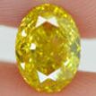 Oval Diamond Fancy Yellow Color 1.20 Carat SI2 IGI Certified