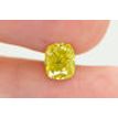 Cushion Cut Diamond Fancy Yellow Color 1.10 Carat SI2