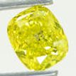 Cushion Cut Diamond Fancy Yellow Color 1.10 Carat SI2