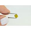 Cushion Shape Diamond Fancy Yellow Loose Enhanced 1.04 Carat SI2 IGI Certificate
