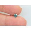 Loose Real Diamond Fancy Green Round Shape 0.45 SI1 Certified 4.75X4.68 MM