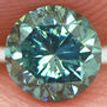 Loose Real Diamond Fancy Green Round Shape 0.45 SI1 Certified 4.75X4.68 MM