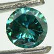 Green Diamond Loose Round Shape 0.44 Carat VS2
