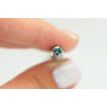 Round Shape Fancy Green Diamond 0.41 Carat VS1 4.90 MM