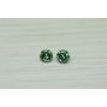 Matching Pair Green Round Diamonds 0.43 TCW SI1