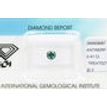 Round Cut Diamond Fancy Green IGI Certified 0.41 Carat SI2