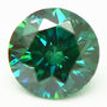 Round Cut Diamond Fancy Green IGI Certified 0.41 Carat SI2