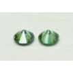 Diamond Pair Round Shape Fancy Green Color 0.41 TCW VS1