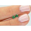 Diamond Pair Round Shape Fancy Green Color 0.41 TCW VS1