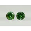 Round Cut Diamond Pair Fancy Green VVS2 0.46 TCW