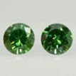 Round Cut Diamond Pair Fancy Green VVS2 0.46 TCW