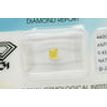 Cushion Cut Diamond Fancy Yellow Color IGI Certified 0.43 Carat SI2