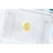 Oval Cut Diamond Natural Fancy Yellow Color I1 IGI Certified 0.39 Carat