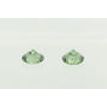Round Cut Diamond Pair Fancy Green 3.70MM VS2 0.40 TCW