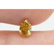 Pear Shape Diamond Natural Fancy Orange Color 0.31 Carat VS2
