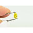 Pear Shape Diamond Fancy Yellow Color 0.38 Carat VS2