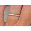 Real Diamond Stacking Ring Wedding Band Round 14k White Gold