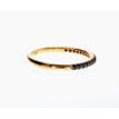Black Diamond Wedding Band Ring Rose Gold 0.20 TCW