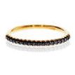 Black Diamond Wedding Band Ring Rose Gold 0.20 TCW
