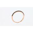 Black Diamond Wedding Band Ring Rose Gold 0.20 TCW
