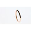 Black Diamond Wedding Band Ring Rose Gold 0.20 TCW