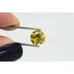 Round Cut Diamond Fancy Yellow Color 3.02 Carat SI2