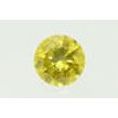 Round Cut Diamond Fancy Yellow Color VS2 1.84 Carat