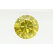 Round Cut Diamond Fancy Yellow Color 2.00 Carat SI1