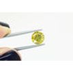 Round Cut Diamond Fancy Yellow Color 2.00 Carat SI1