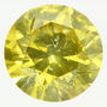 Round Cut Diamond Fancy Yellow 2.03 Carat SI1