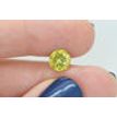 Round Cut Diamond Fancy Yellow Color SI1 2.02 Carat