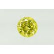 Round Cut Diamond Fancy Yellow Color SI1 2.02 Carat