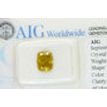 Fancy Yellow Cushion Cut Diamond 2.02 Carat SI2