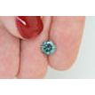 1.51 Carat Fancy Green Color Round Shape Loose Real Diamond I1 Certified Enhanced 7.24 MM For Wedding Ring
