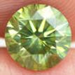 Fancy Green Round Cut Diamond 1.51 Carat VS2