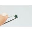 Loose Round Shape Diamond Fancy Green 0.59 Carat Enhanced VS2 Certified For Ring