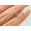 Loose Round Shape Diamond Fancy Green 0.59 Carat Enhanced VS2 Certified For Ring