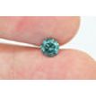 0.65 Carat Round Cut Fancy Green Color Loose Real Diamond SI2 Enhanced For Engagement Ring