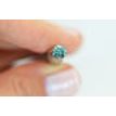 0.65 Carat Round Cut Fancy Green Color Loose Real Diamond SI2 Enhanced For Engagement Ring
