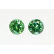Round Shape Diamond Pair Fancy Green Color 0.60 TCW VS2