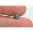 Loose Green Diamond Round Cut Fancy Color 0.64 Carat SI1 Enhanced 5.37X5.44 MM