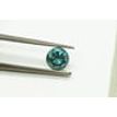 Loose Green Diamond Round Cut Fancy Color 0.64 Carat SI1 Enhanced 5.37X5.44 MM