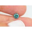 Loose Diamond 0.55 Carat Round Cut Fancy Green Color Enhanced SI1 Certified 5.11X5.06 MM For Engagement Ring