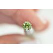 Round Shape Fancy Green Diamond 0.61 Carat I1
